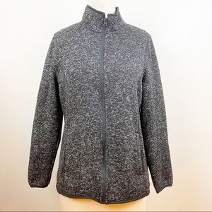 Swiss Tech Sweater Women’s Full zip Greystone 1X